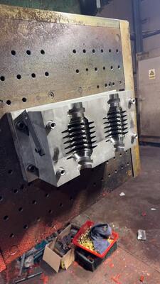 High-pressure die casting precision mold with APG insulators